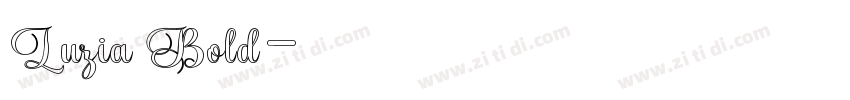 Luzia Bold字体转换